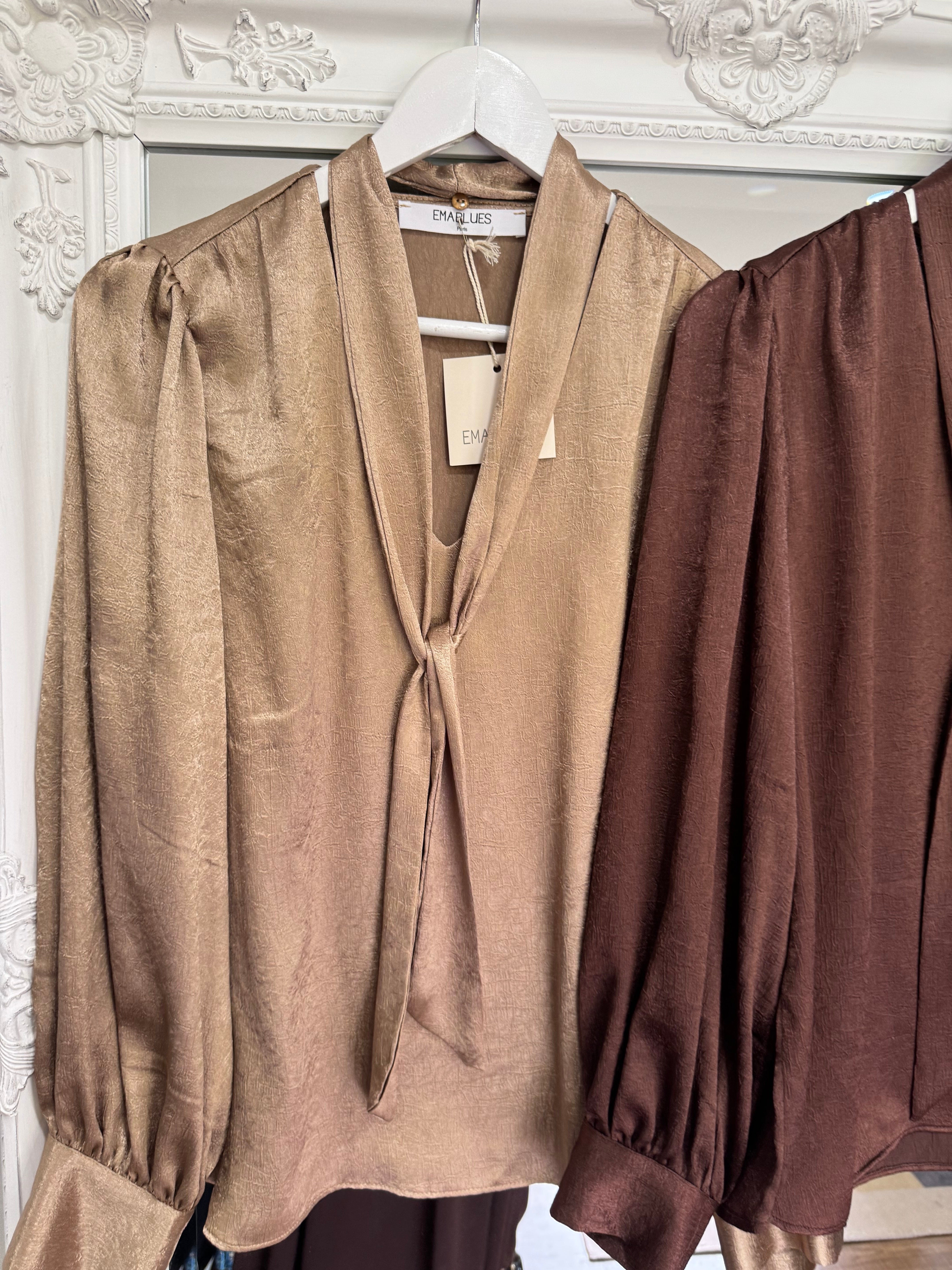 Willow Evening Blouse - 2 Colours - Ema Blues - New Season