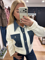 Load image into Gallery viewer, Clara Denim Cardigan - AW26
