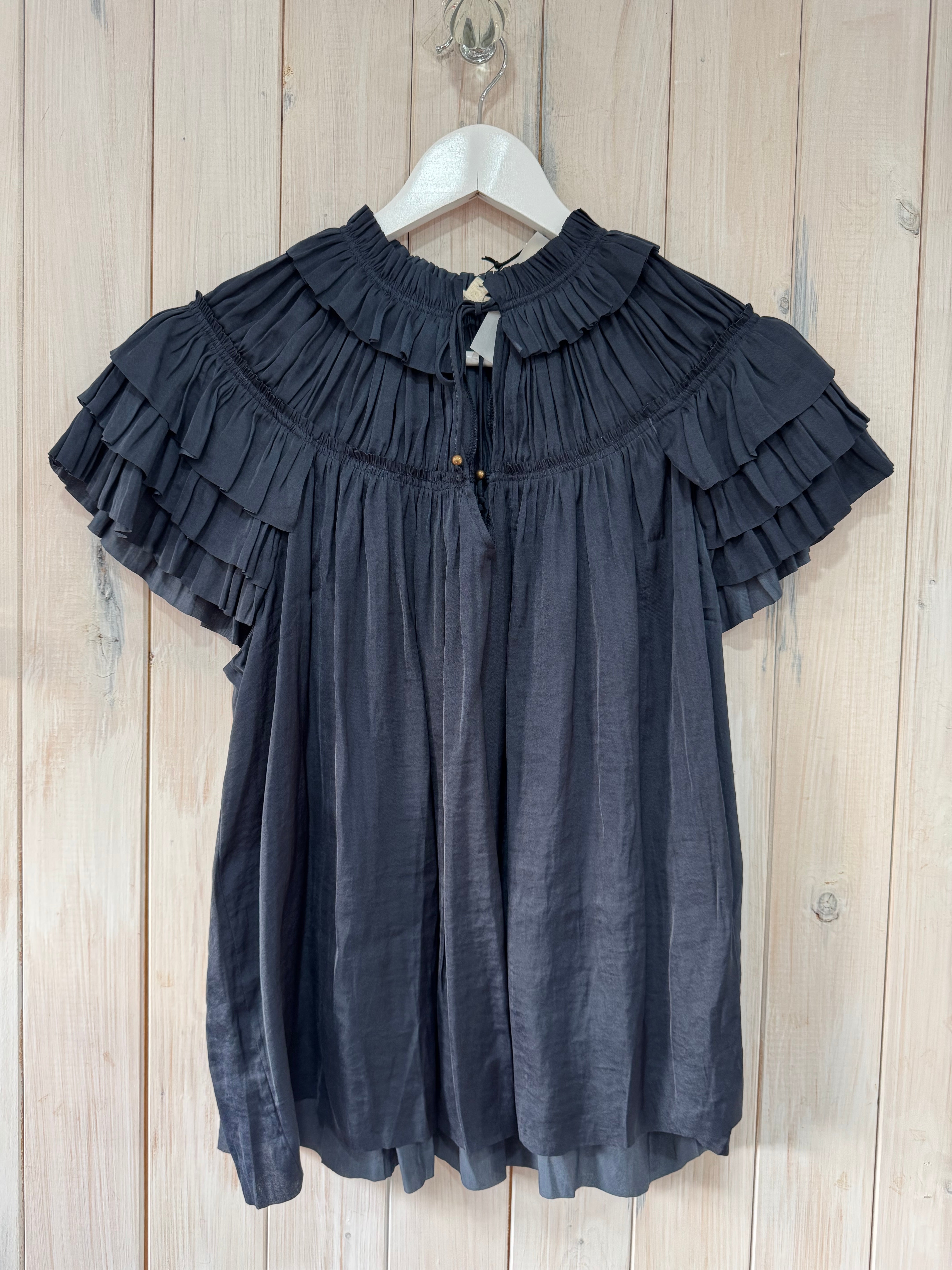 Manon Ruffle Shoulder Blouse - 2 Coloours - New Season - Elan