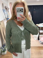 Load image into Gallery viewer, Tie Front Cardigan - 3 Colours - New Season

