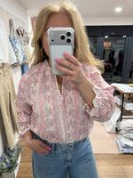 Load image into Gallery viewer, Stripe Broderie Blouse - New Season
