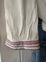 Load image into Gallery viewer, Zoey Cross Stitch Blouse - Studio Parisien
