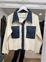 Load image into Gallery viewer, Clara Denim Cardigan - AW26
