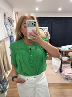 Load image into Gallery viewer, Shirred Cuff Blouse - 2 Colours - New Season

