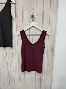 Nadine Lace Trim Vest - 3 Colours - New Brand