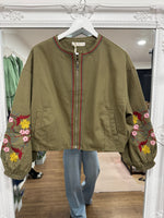 Load image into Gallery viewer, April Balloon Sleeve Embroidered Jacket - New Season
