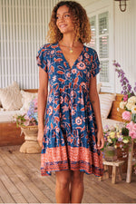 Load image into Gallery viewer, Halcyon Print Tracey Dress - New season - Jaase
