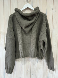 Rope Knitted Hoodie - 2 Colours - New Season