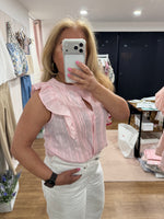 Load image into Gallery viewer, Pink Sleeveless Blouse - New Season
