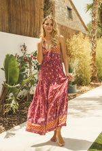 Load image into Gallery viewer, Merlot Print Bambi Dress - Jaase Australia - New Season
