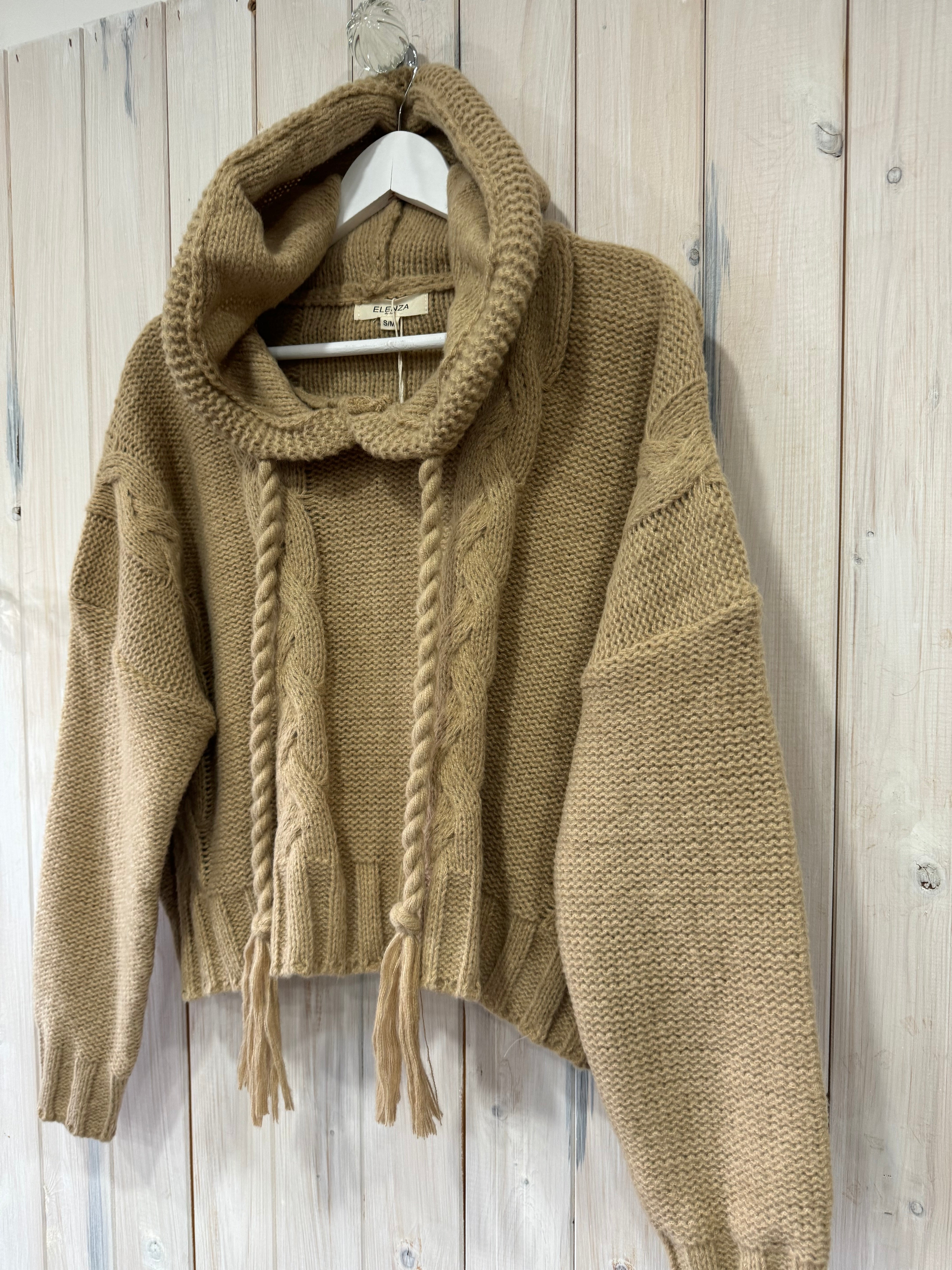 Rope Knitted Hoodie - 2 Colours - New Season