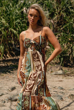 Load image into Gallery viewer, Cacao Mist Print Bambi Dress - Jaase
