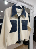 Load image into Gallery viewer, Clara Denim Cardigan - AW26
