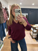Load image into Gallery viewer, Hubbard V Neck Cashmere Blend Jumper - 3 Colours - AW26
