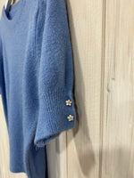 Load image into Gallery viewer, Flower Button Jumper - 4 Colours - New Collection
