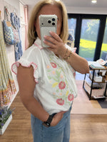 Load image into Gallery viewer, Cordial Collar Embroidered Blouse - Mamouchka - New Season
