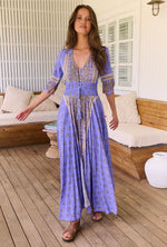 Load image into Gallery viewer, Jacaranda Print Indiana Maxi Dress - New Season - Jaase
