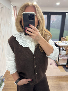 Mirabelle Knitted Waistcoat - 2 Colours - New Brand