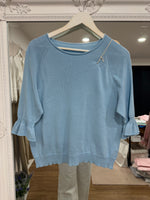 Load image into Gallery viewer, Ruffle Cuff Summer Knit - 4 Colours - New Season
