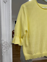 Load image into Gallery viewer, Ruffle Cuff Summer Knit - 4 Colours - New Season
