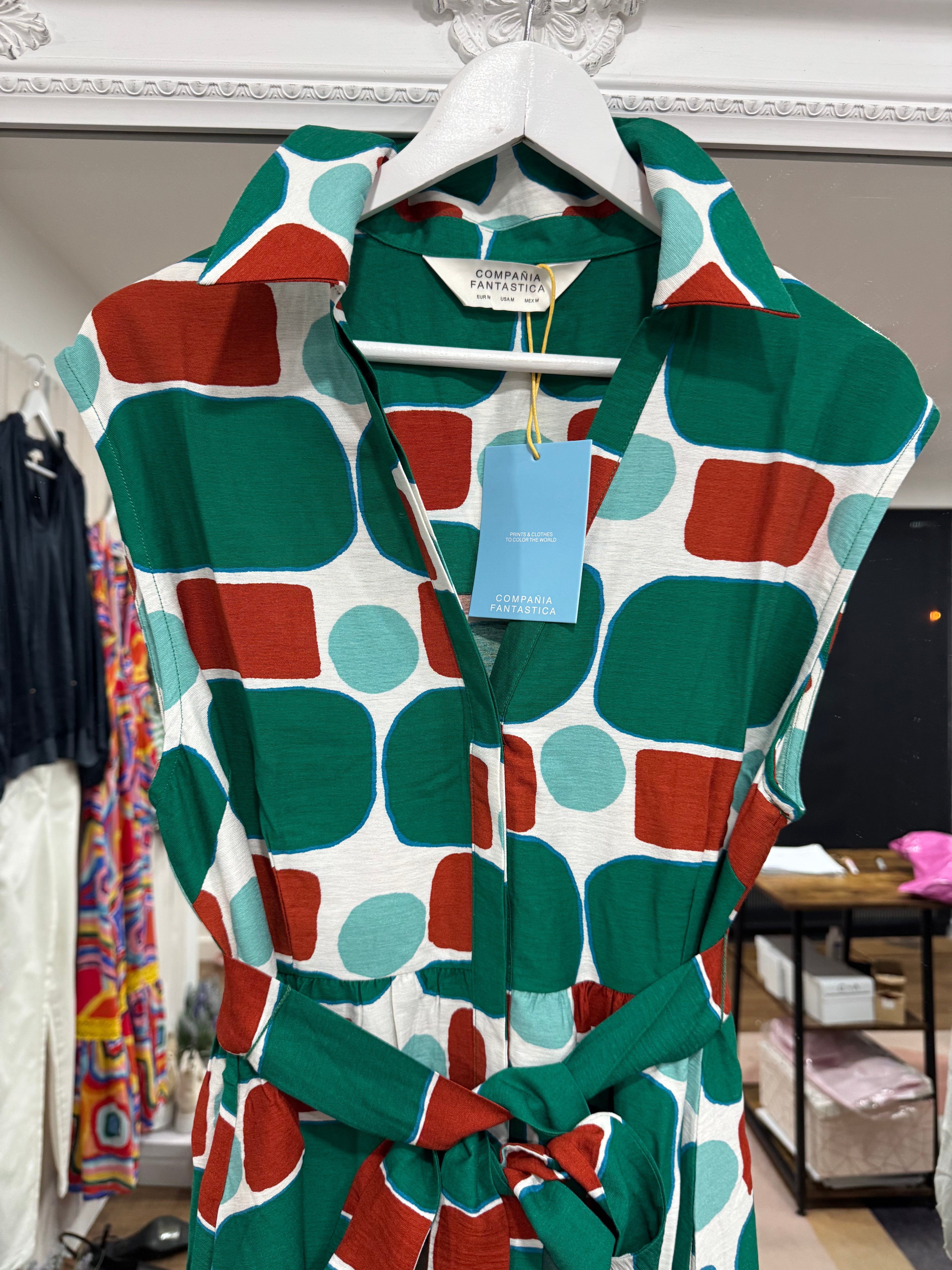 Geometric Maxi Dress - New Brand - Compania