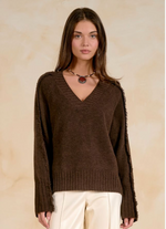 Load image into Gallery viewer, Fray V Neck Jumper - 2 Colours - Elan AW26
