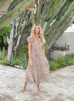 Load image into Gallery viewer, Harlowe Print Slate Midi Dress - Jaase - New Season
