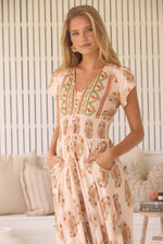 Load image into Gallery viewer, Palomas Print Romi Maxi Dress - High Summer - Jaase
