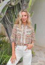 Load image into Gallery viewer, Harlowe Print Bee Blouse - Jaase - New Season
