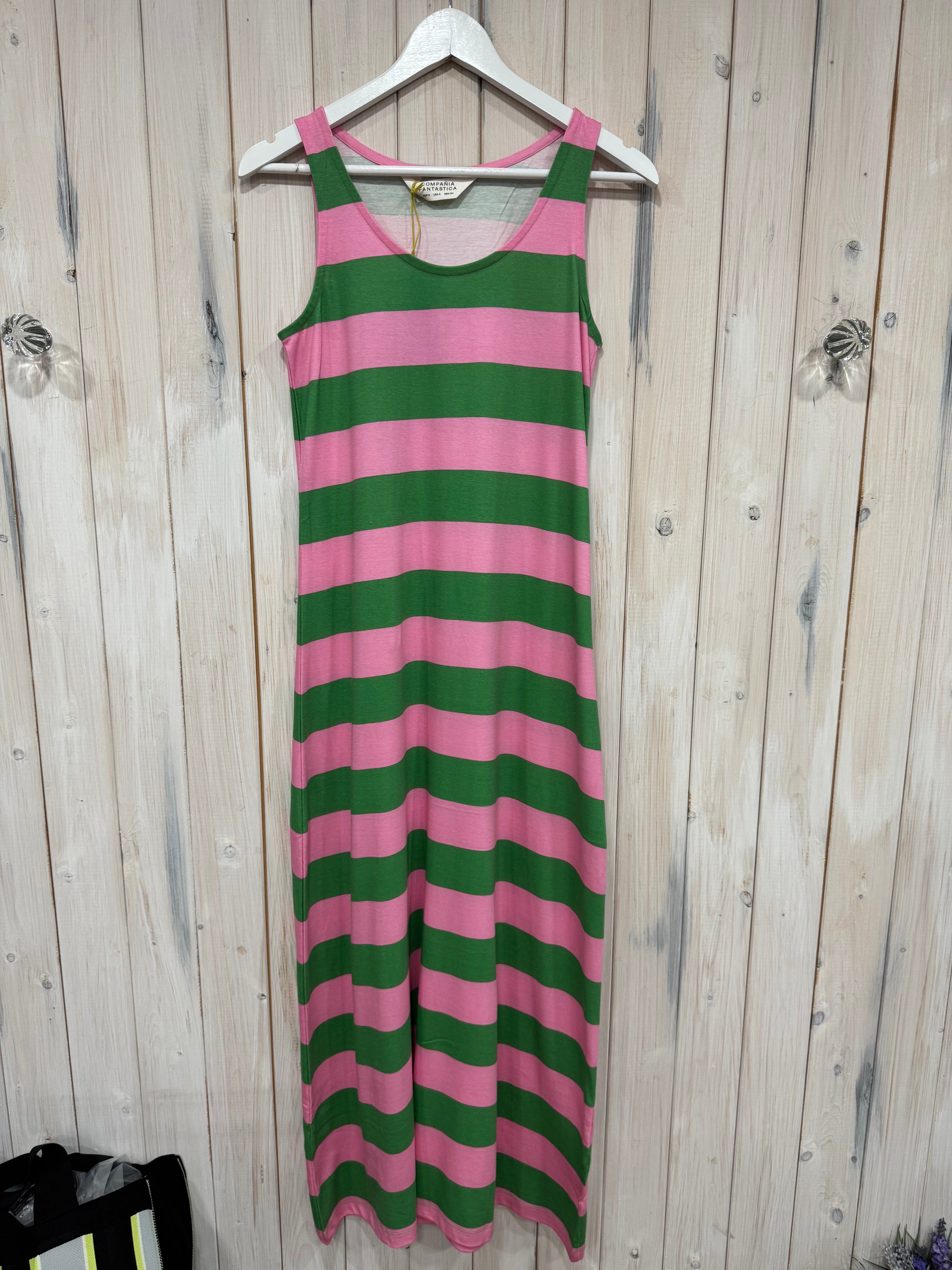 Ice Cream Stripe Tshirt Dress - New Season - Compania