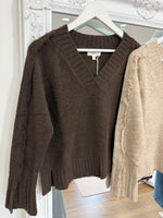 Load image into Gallery viewer, Fray V Neck Jumper - 2 Colours - Elan AW26
