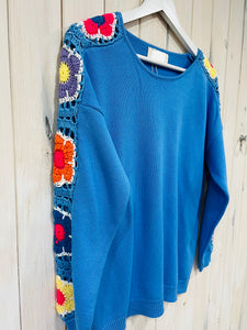 Lucia Crochet Cashmere Blend Jumper - New Collection