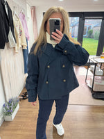 Load image into Gallery viewer, Kapatricia Crop Trench - 2 Colours - New Season - Kaffe
