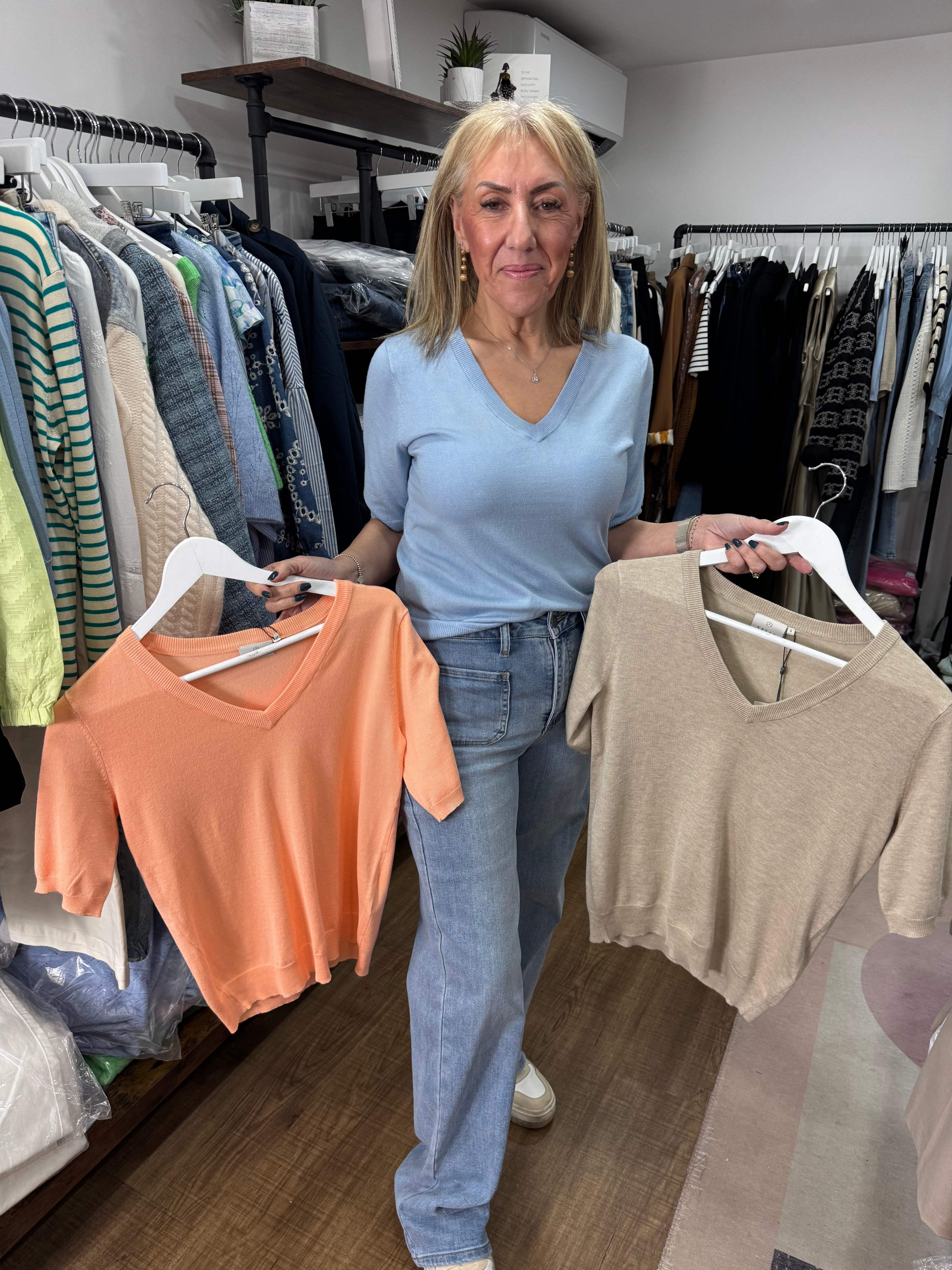 Kalizza V-Neck Jumper - 3 Colours - New Season - Kaffe