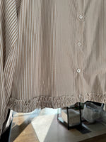 Load image into Gallery viewer, Ruffle Pinstripe Blouse - 3 Colours - New Season

