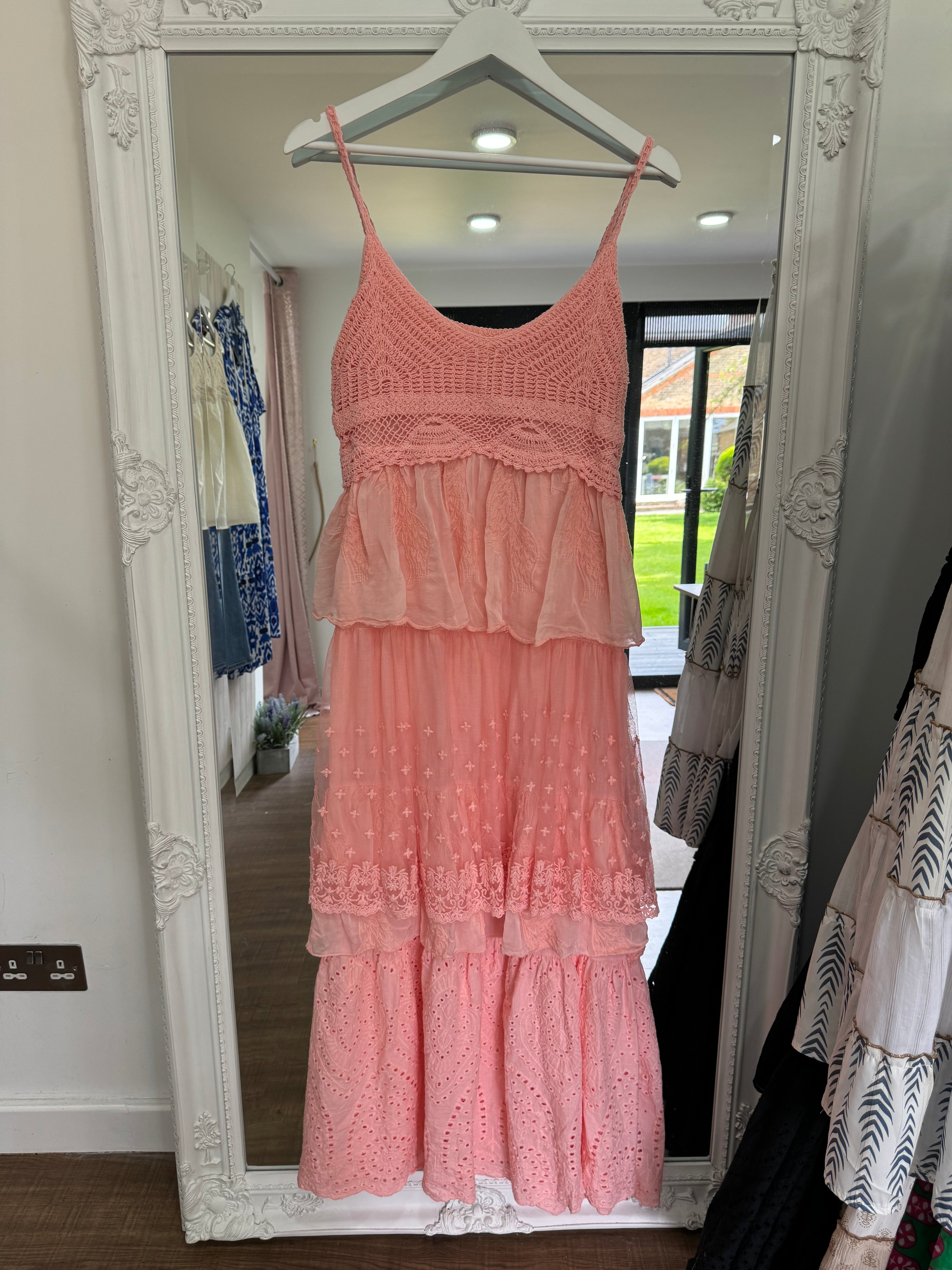 Crochet Top Dress - 3 Colours - New Collection