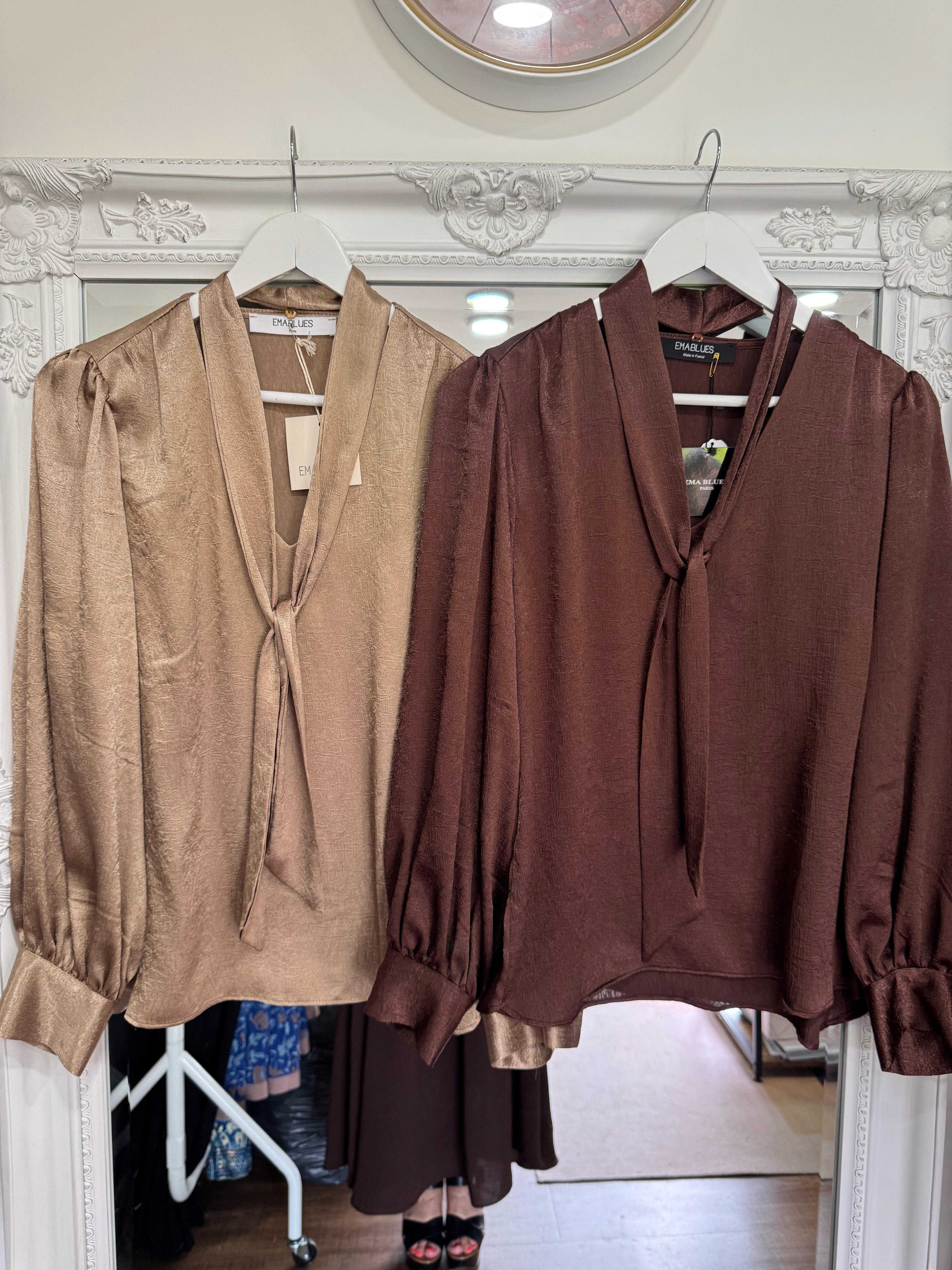 Willow Evening Blouse - 2 Colours - Ema Blues - New Season