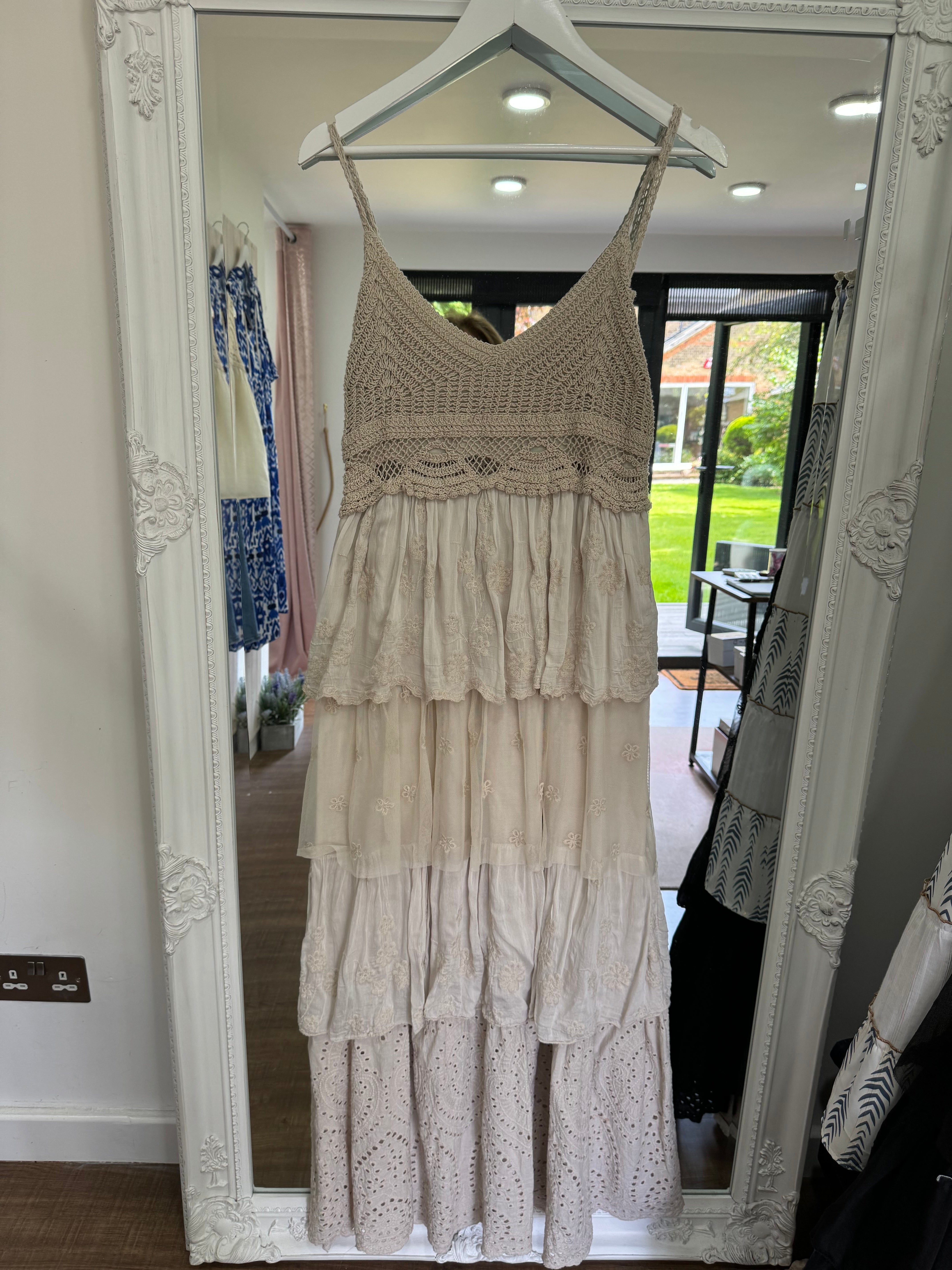 Crochet Top Dress - 3 Colours - New Collection