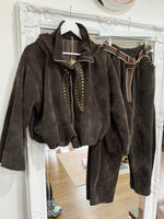 Load image into Gallery viewer, Velour Hooded Tracksuit Set - 3 Colours - AW26
