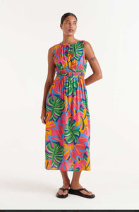Pink Tropics Sleeveless  Dress - New Season - Compania