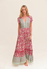 Load image into Gallery viewer, Athena Print Carmen Dress - Jaase
