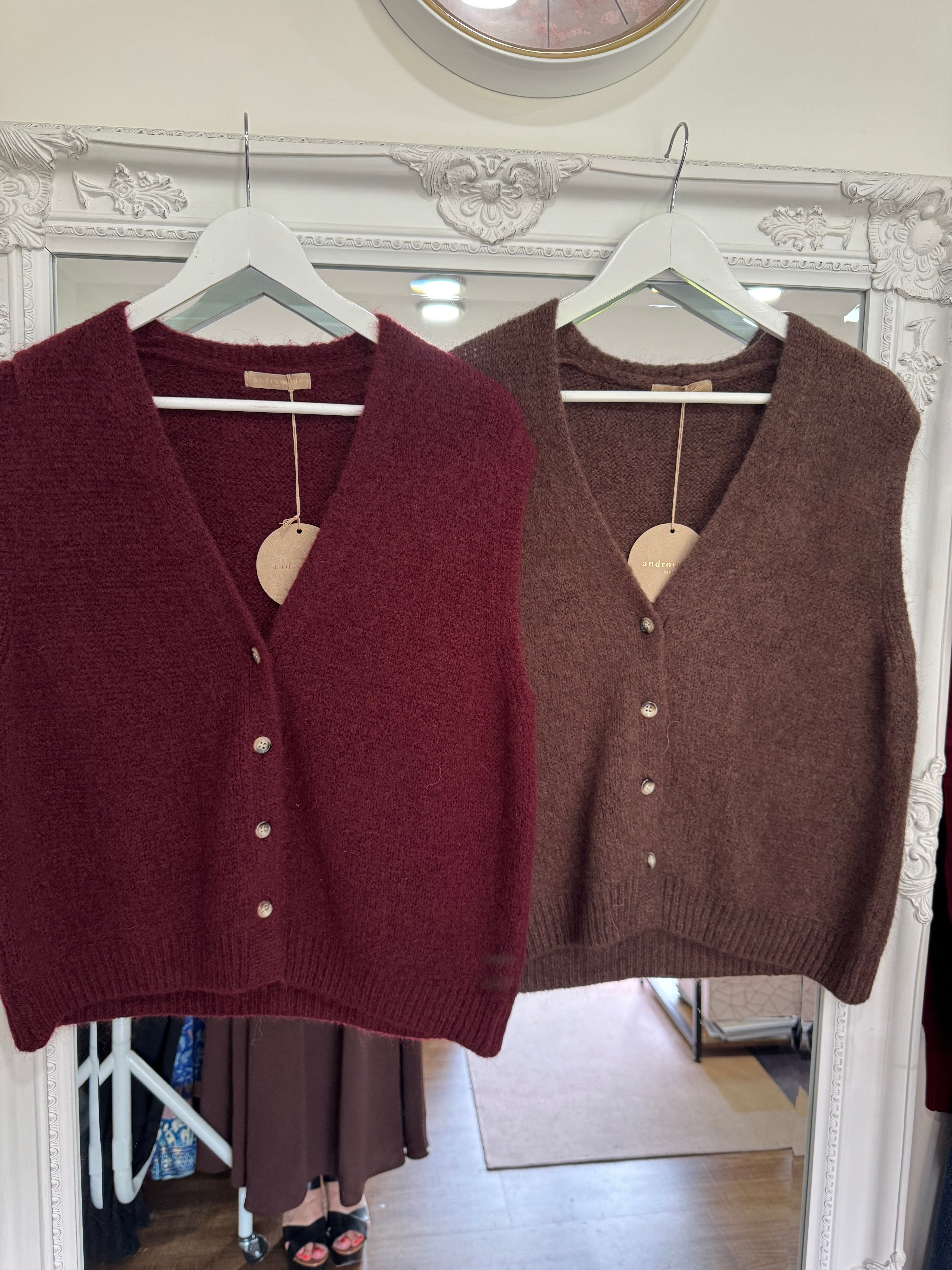 Mirabelle Knitted Waistcoat - 2 Colours - New Brand