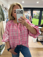 Load image into Gallery viewer, Blora Embroidered Blouse - Adore Paris
