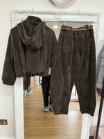 Load image into Gallery viewer, Velour Hooded Tracksuit Set - 3 Colours - AW26
