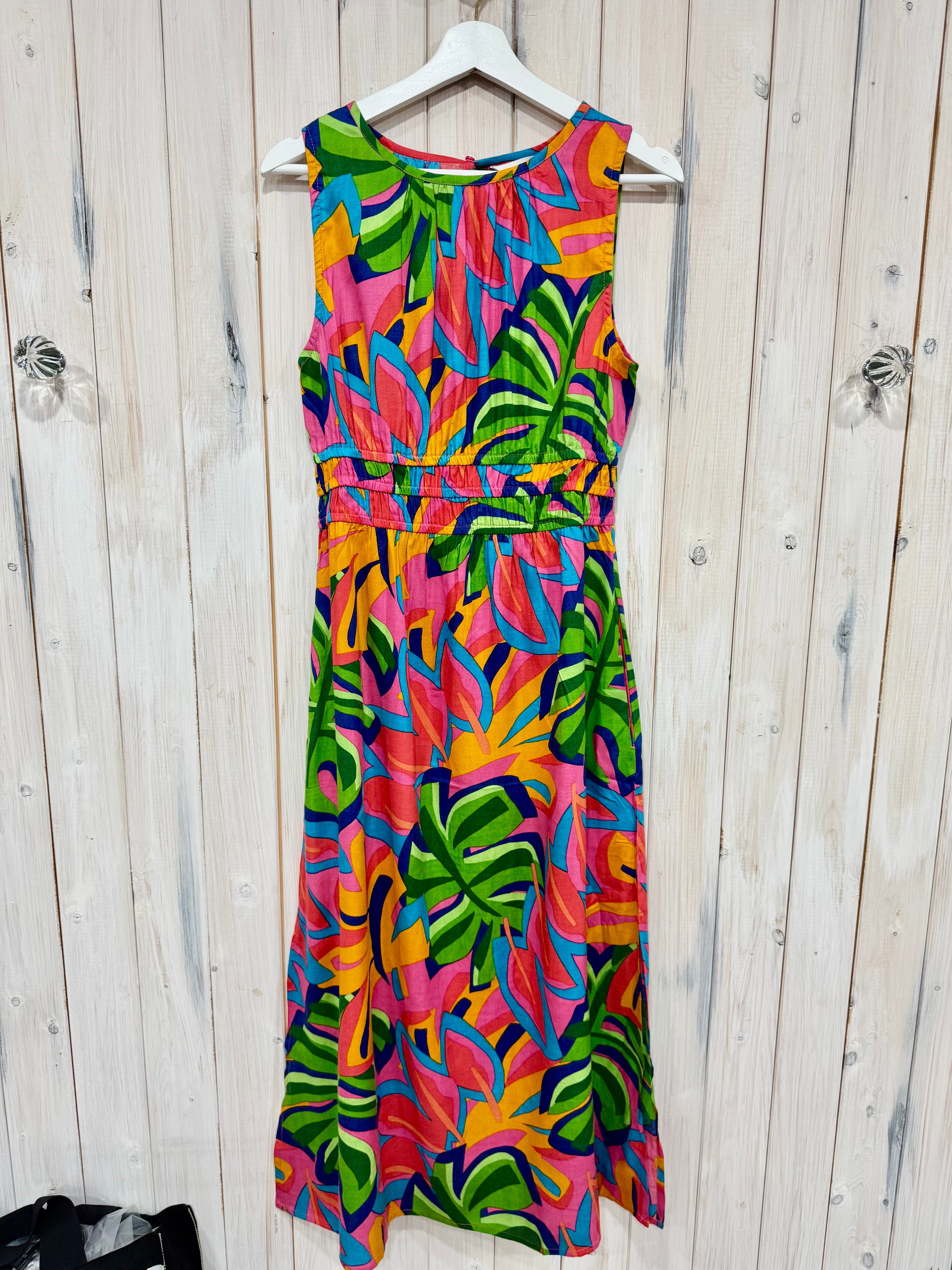Pink Tropics Sleeveless  Dress - New Season - Compania