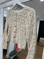 Load image into Gallery viewer, Claudine Crochet Style cardigan - New Season
