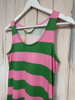 Load image into Gallery viewer, Ice Cream Stripe Tshirt Dress - New Season - Compania
