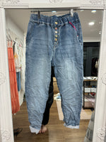 Load image into Gallery viewer, Karma Paper Bag Jeans - Up to Size 16 - New Season

