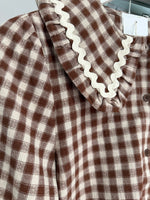 Load image into Gallery viewer, Ric Rac Brown Collar Blouse - New Season - AW26
