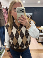 Load image into Gallery viewer, Argyle Tank Top - 2 Colours - AW26
